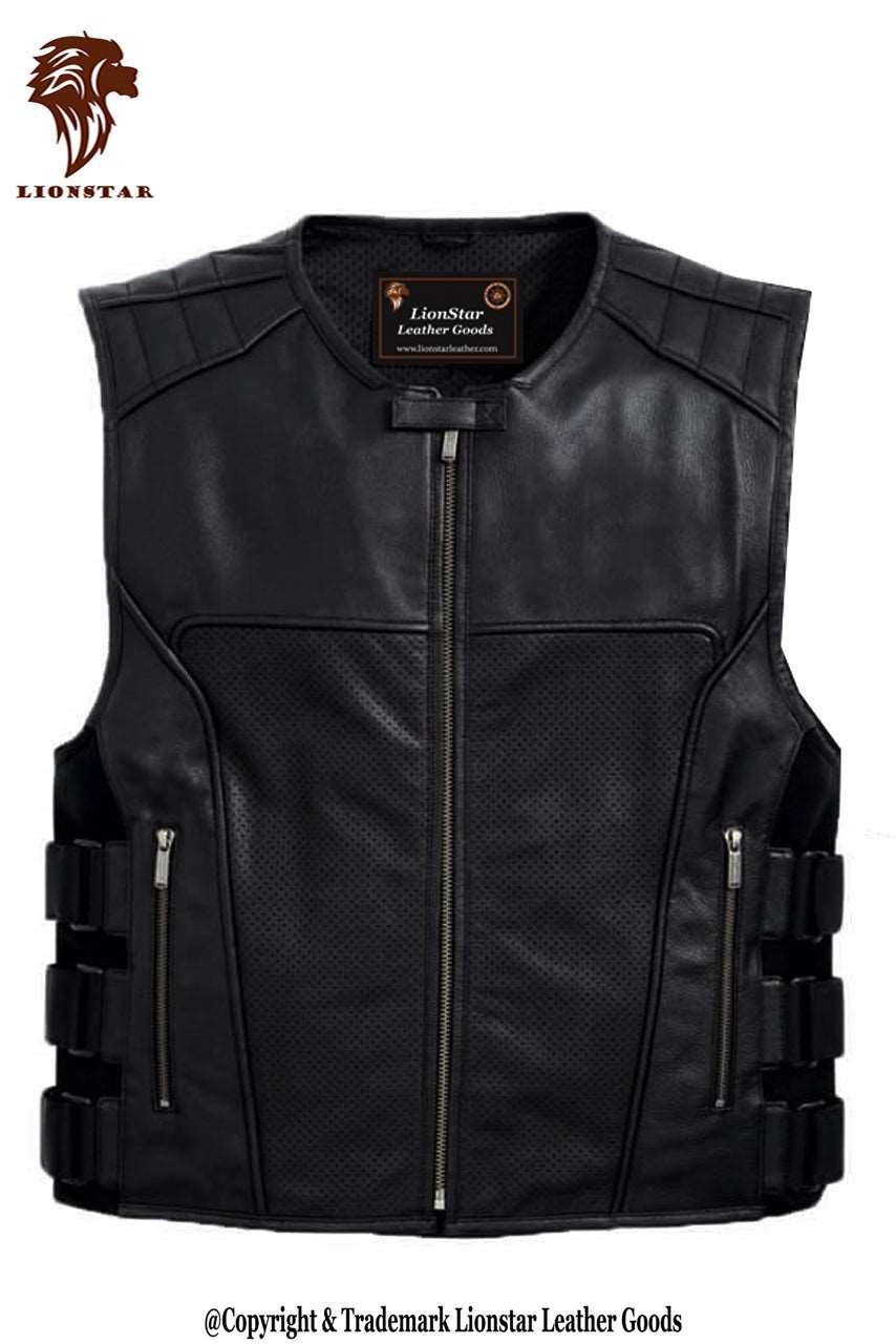 Biker Leather Vest