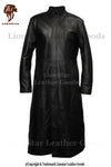 Men's Gothic Leather Trench Coat