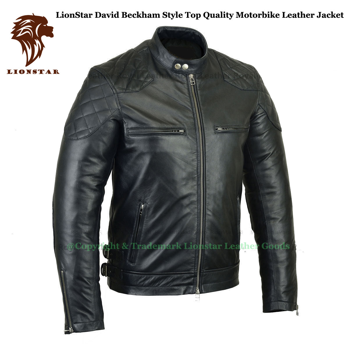 David Beckham Leather Jacket Side