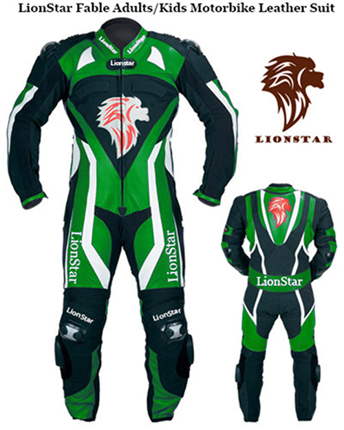 Race Leathers Green Dual