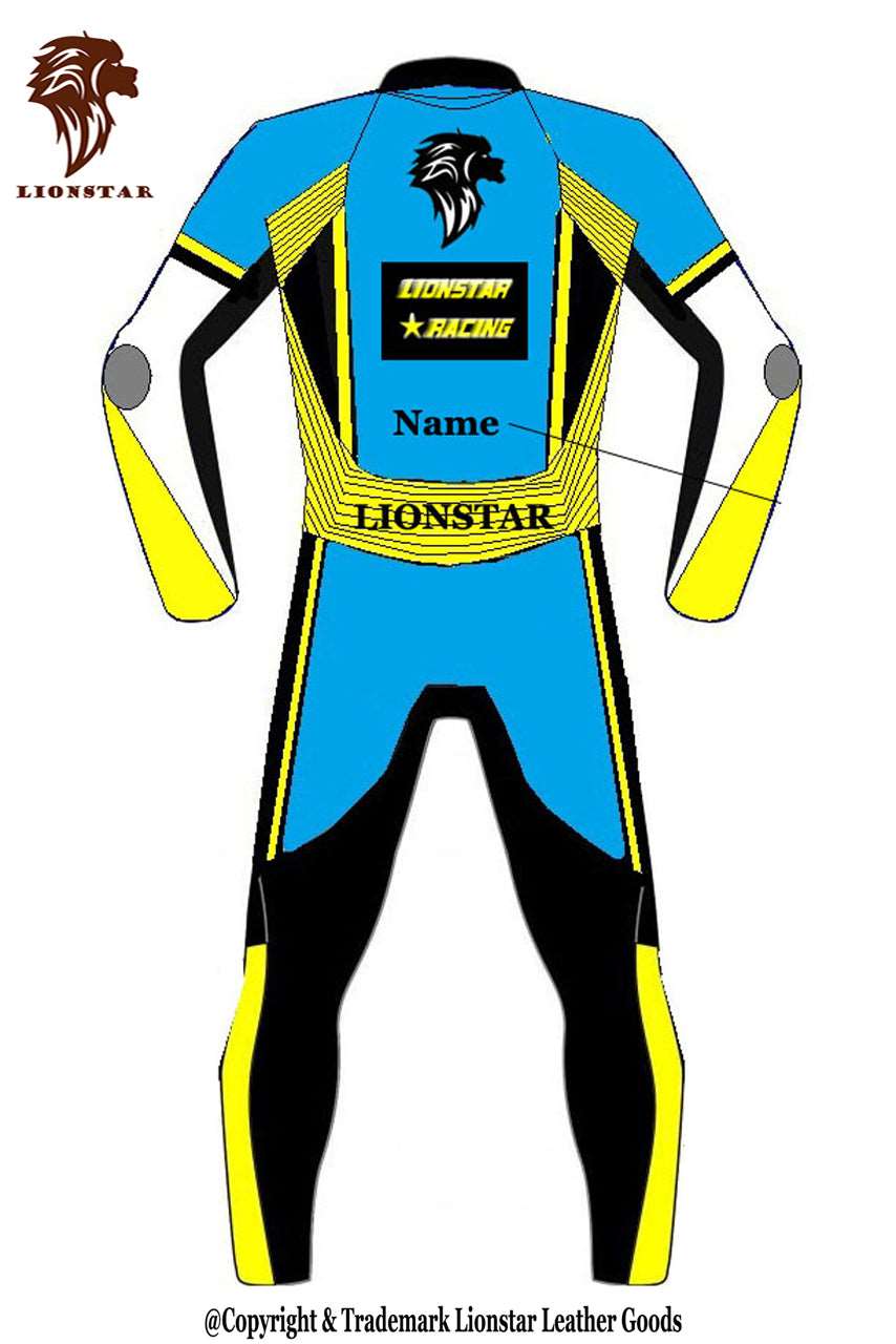 Full Leather Motorcycle Suit Back