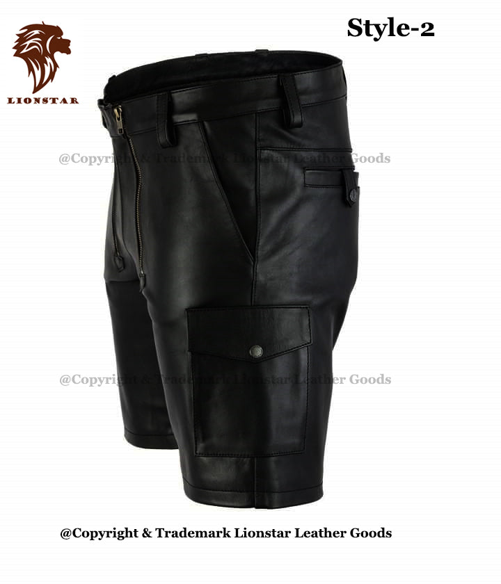 Leather Shorts Side