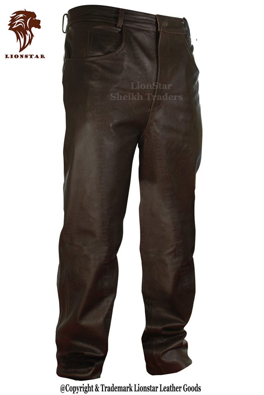 Brown Leather Pants