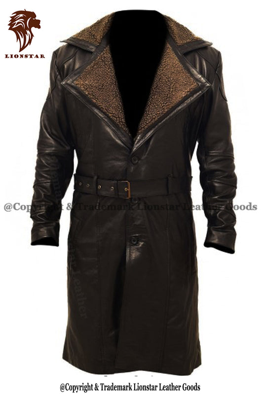 men's trench coat with fur lining for cold weather