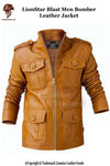Men's Blast Bomber Leather Jacket