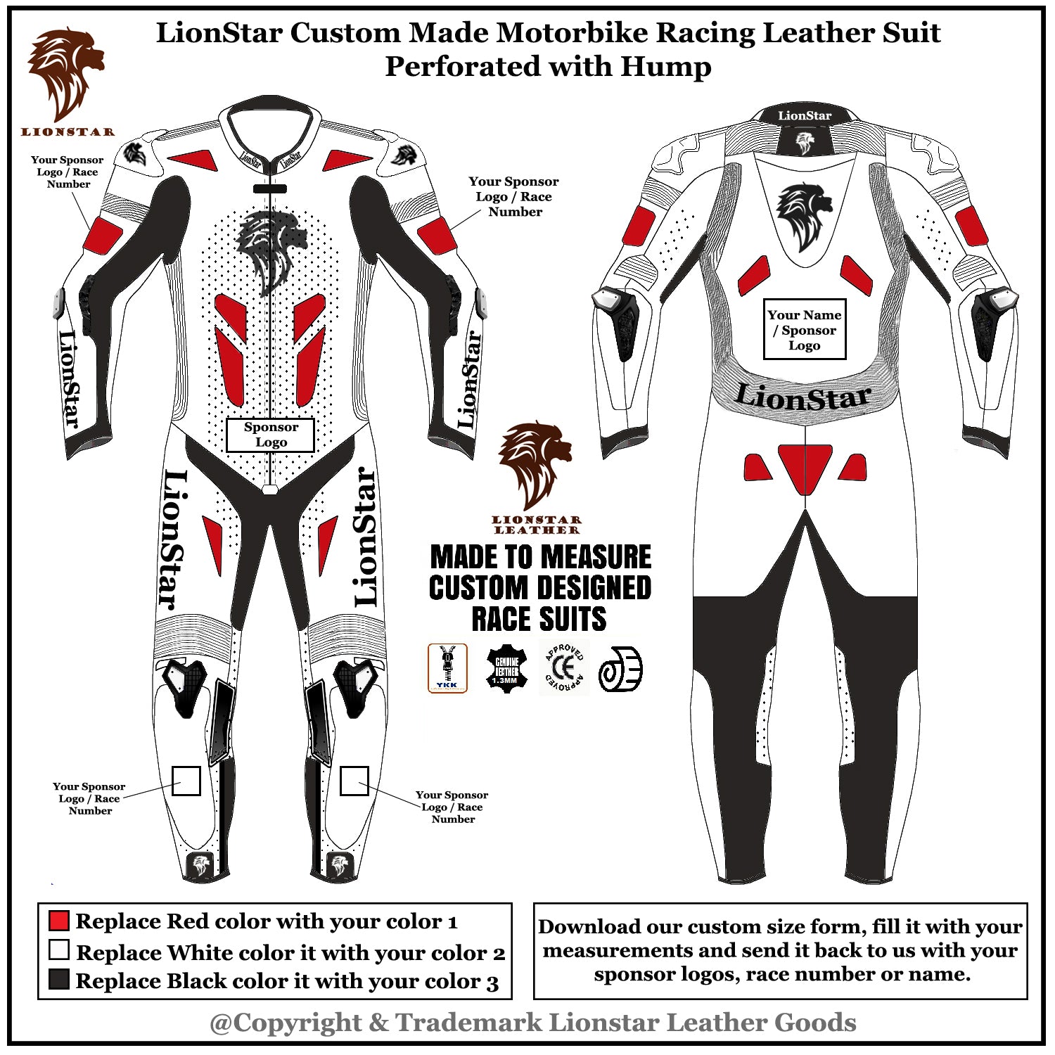 Custom Racing Suit perforated with hump 
