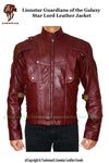 Star Lord Guardians of the Galaxy Red Sheepskin Jacket