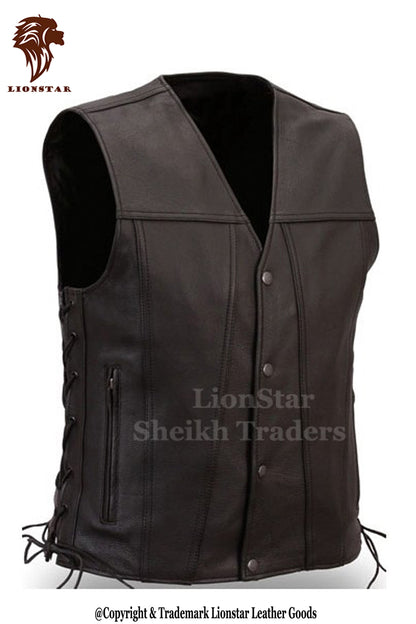 Leather Vest Front