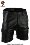 Men's Victor Sheepskin Leather Shorts
