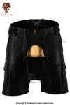 Men's King Sheepskin Leather Shorts