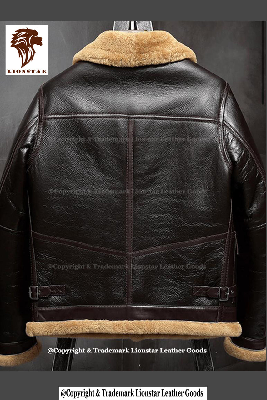 Stylish Men's Winter Leather Coats with Fur Back