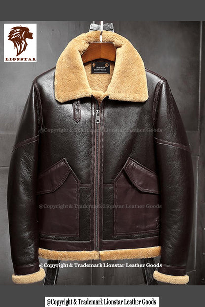 Stylish Men's Winter Leather Coats with Fur