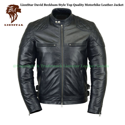 David Beckham Leather Jacket Front