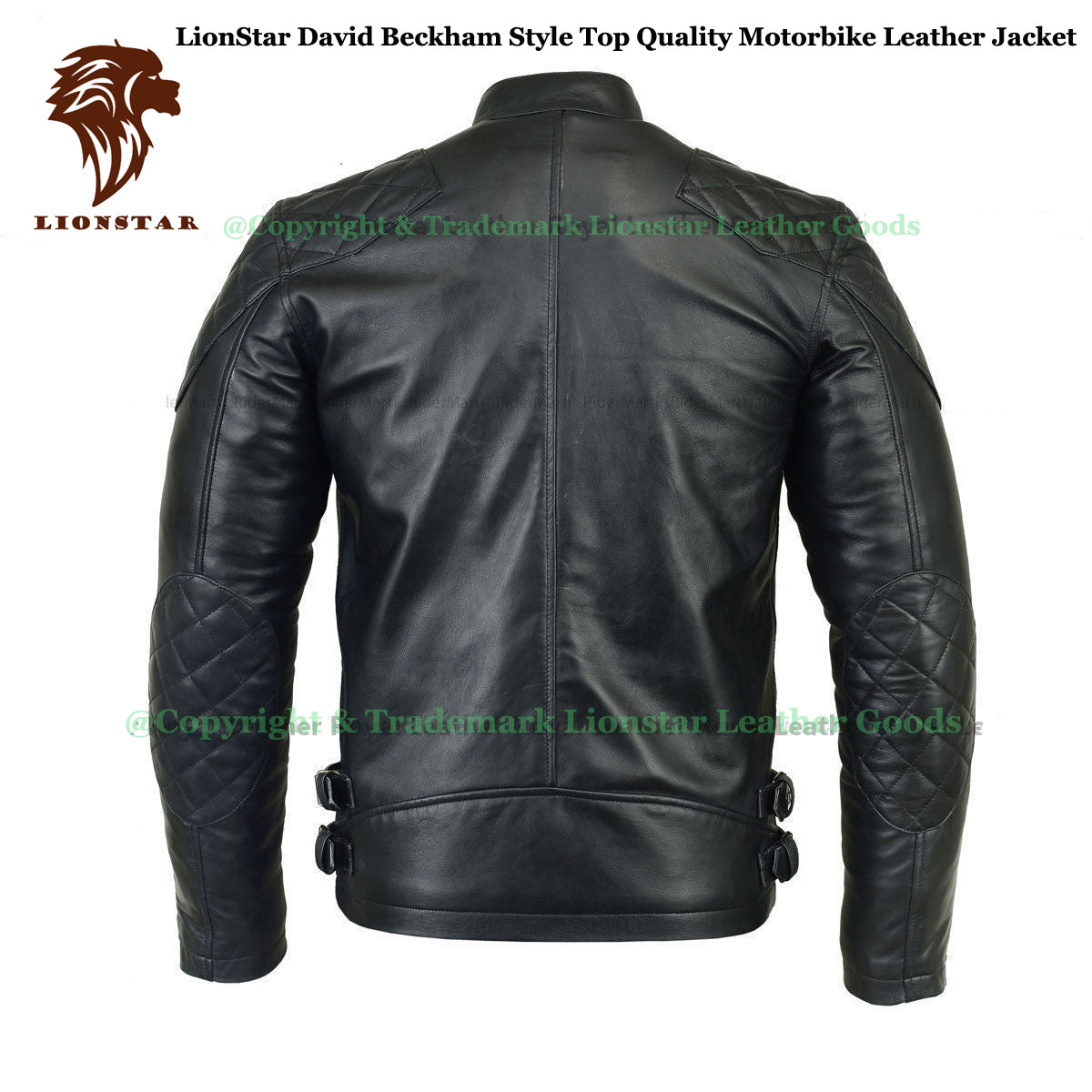 David Beckham Leather Jacket Back