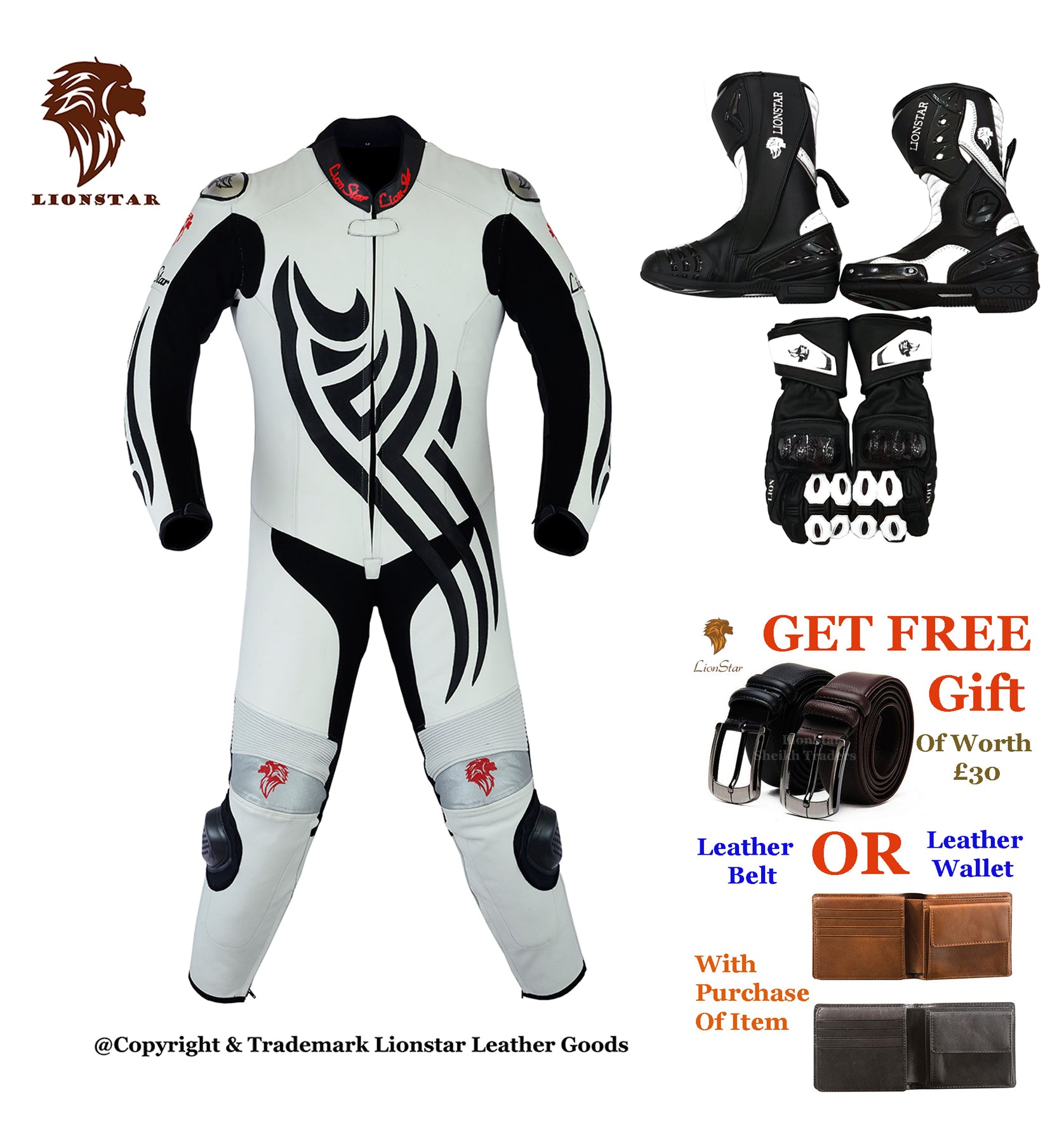 Motorcycle Suit Womens Full Set