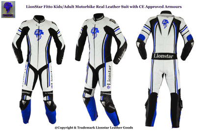 Motorcycle Racing Leathers Blue