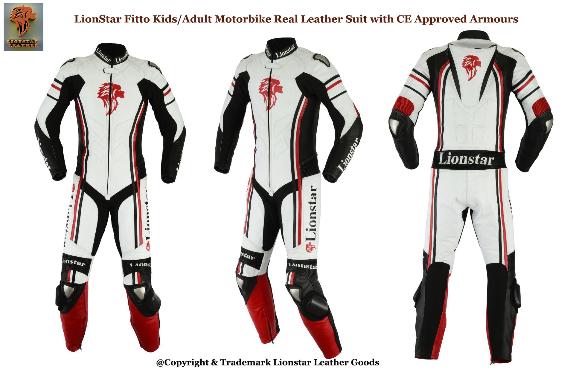 Motorcycle Racing Leathers Red Main