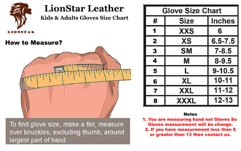 Gloves Size Chart