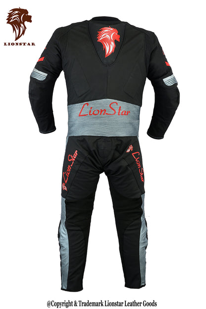 Stylish Leather Racing Suit back