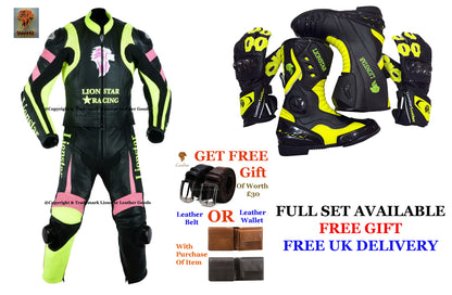 Motorcycle Leather Suit Full Set