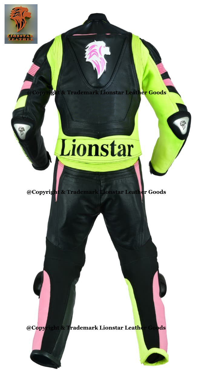 Motorcycle Leather Suit Back