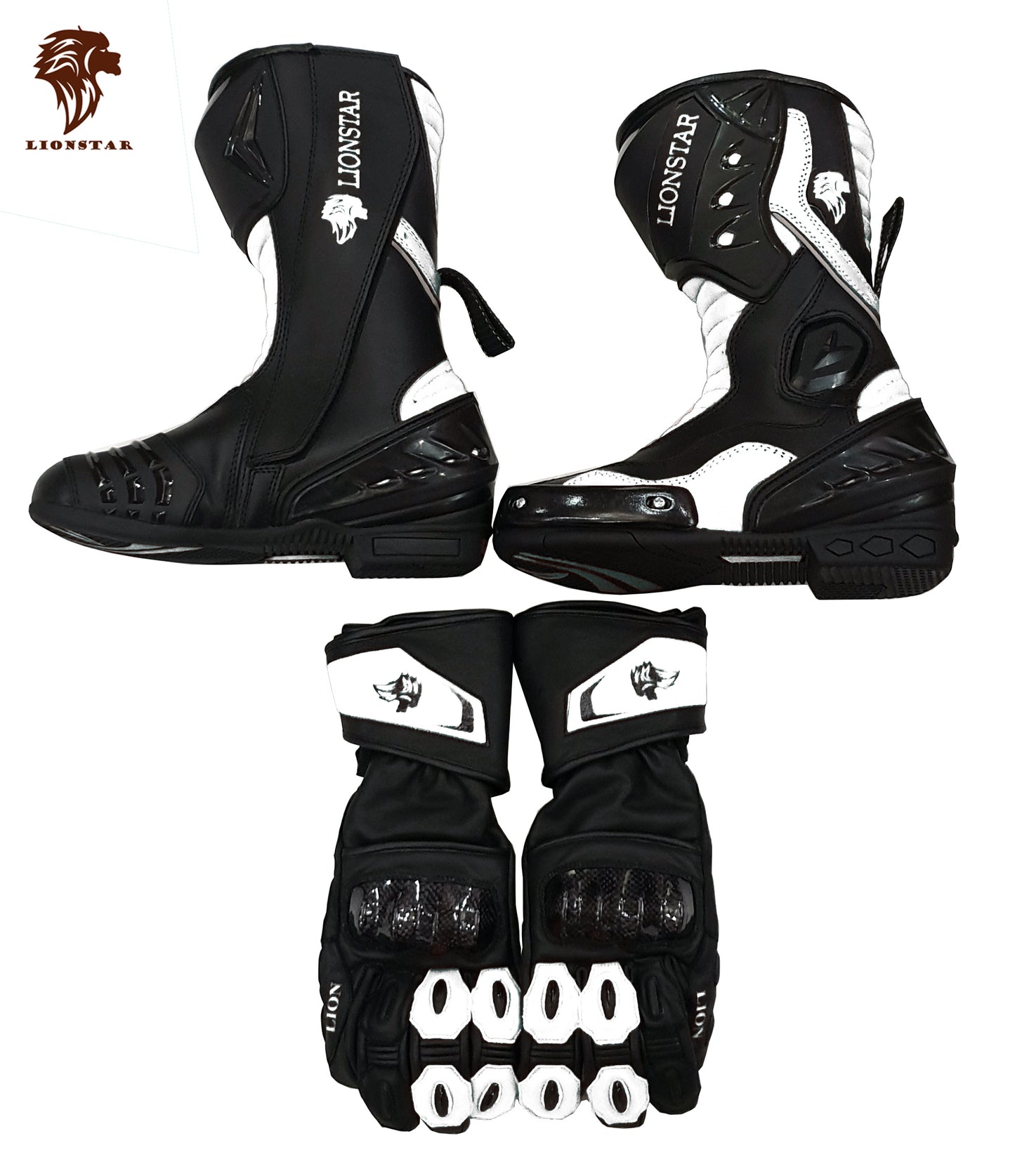 Motorcycle Boots White