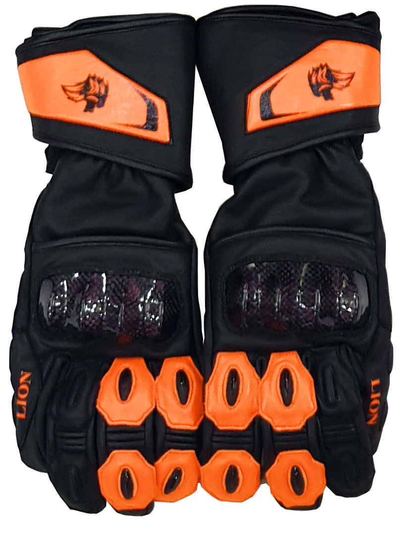 Motorcycle Gloves Orange