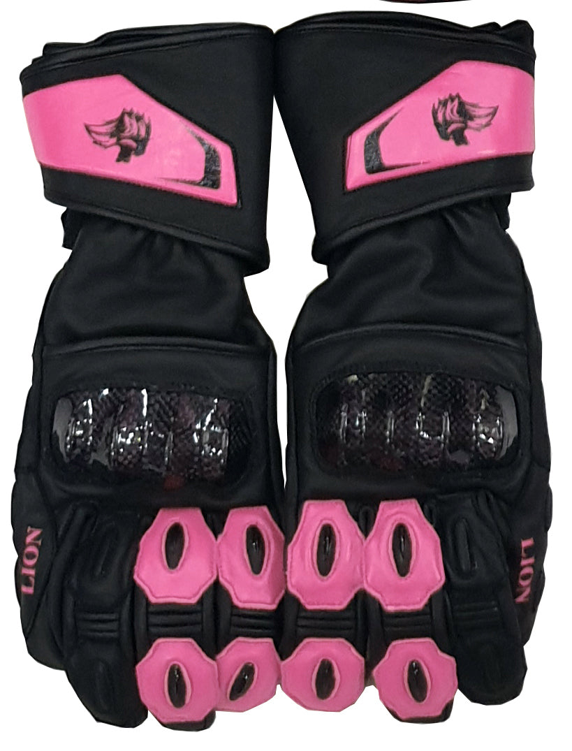 Motorcycle Gloves Pink
