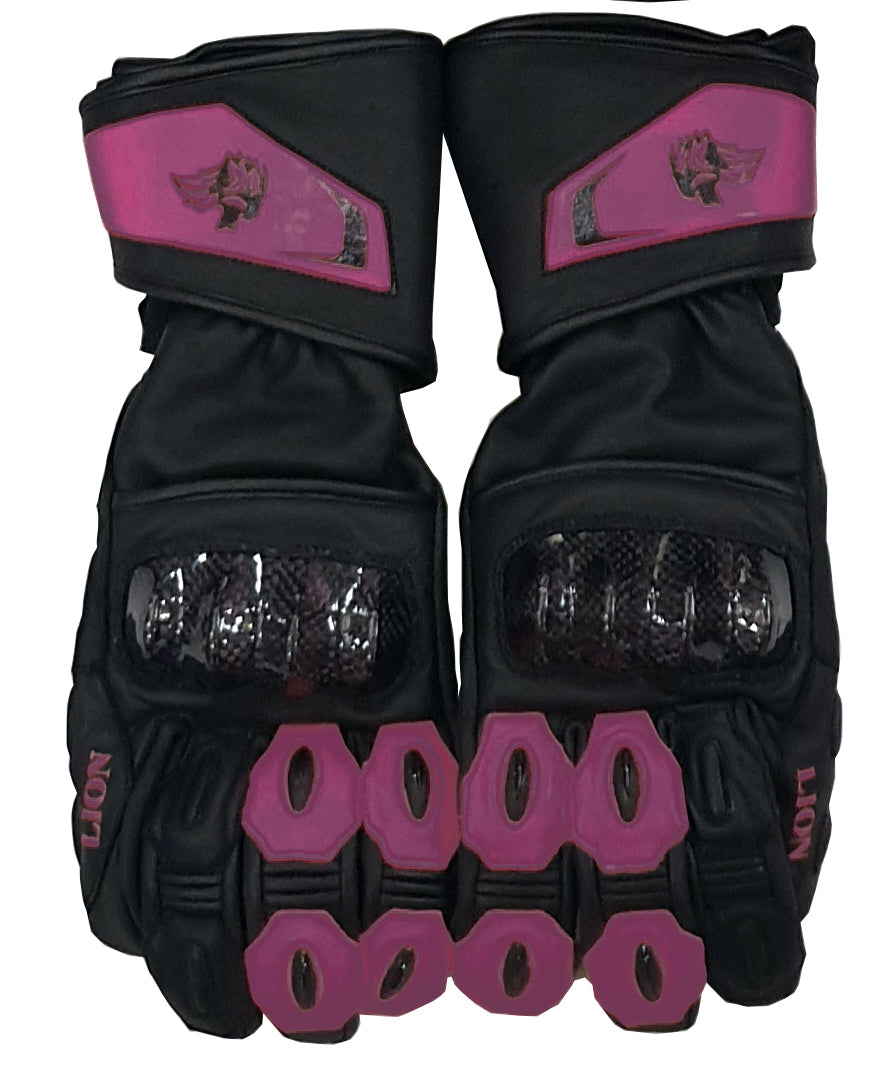 Motorcycle Gloves Purple