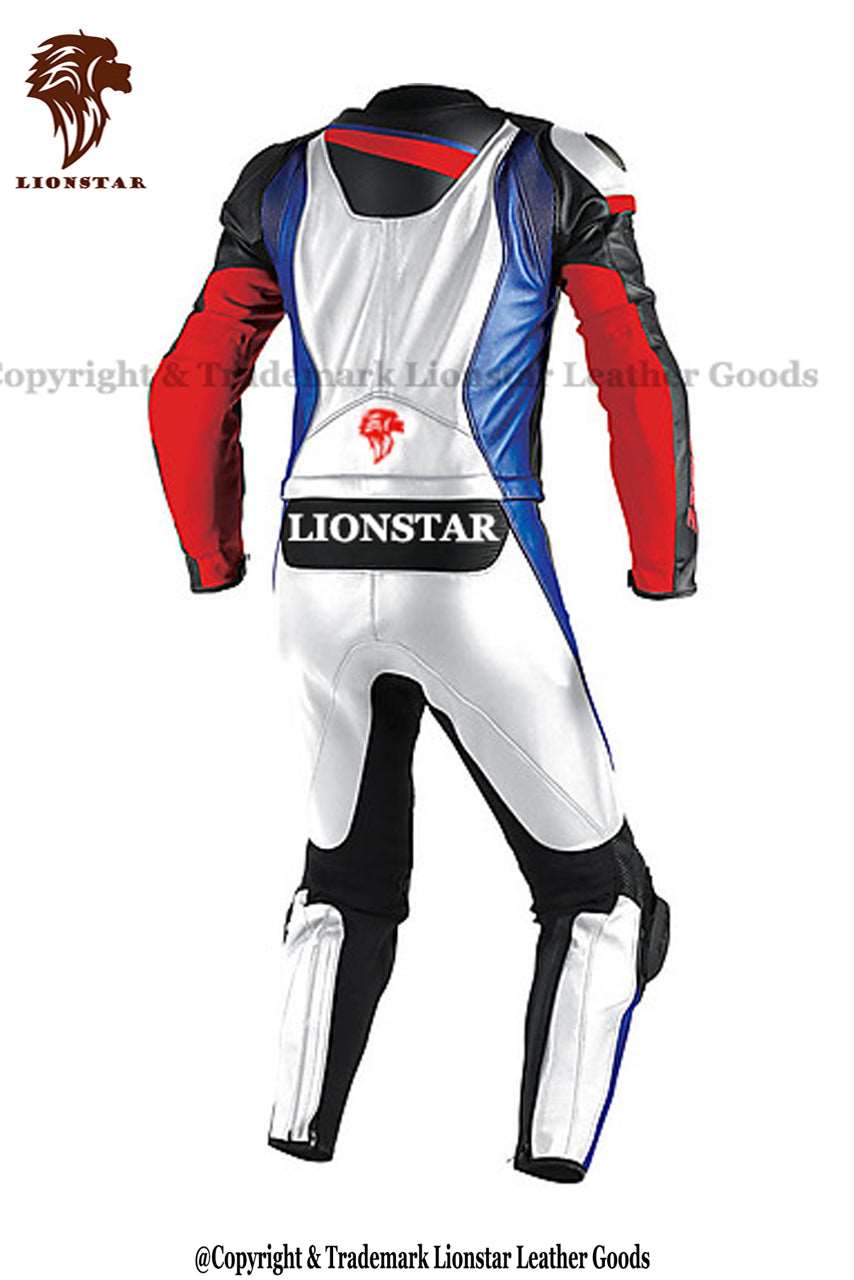 Premium Leather Racing Suit Back