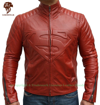 Superman Leather Jacket Red