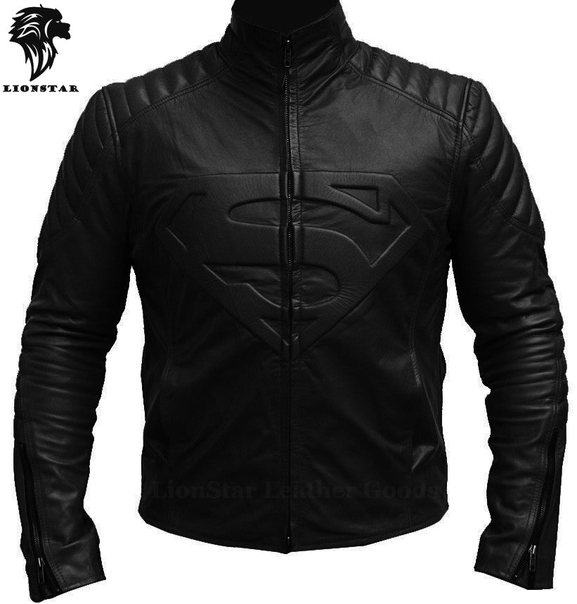 Superman Leather Jacket Black