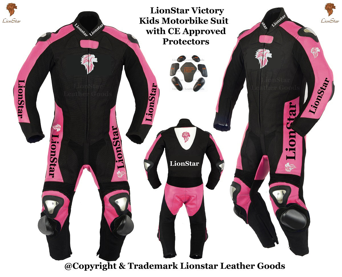 Kids Motorbike Suit Pink