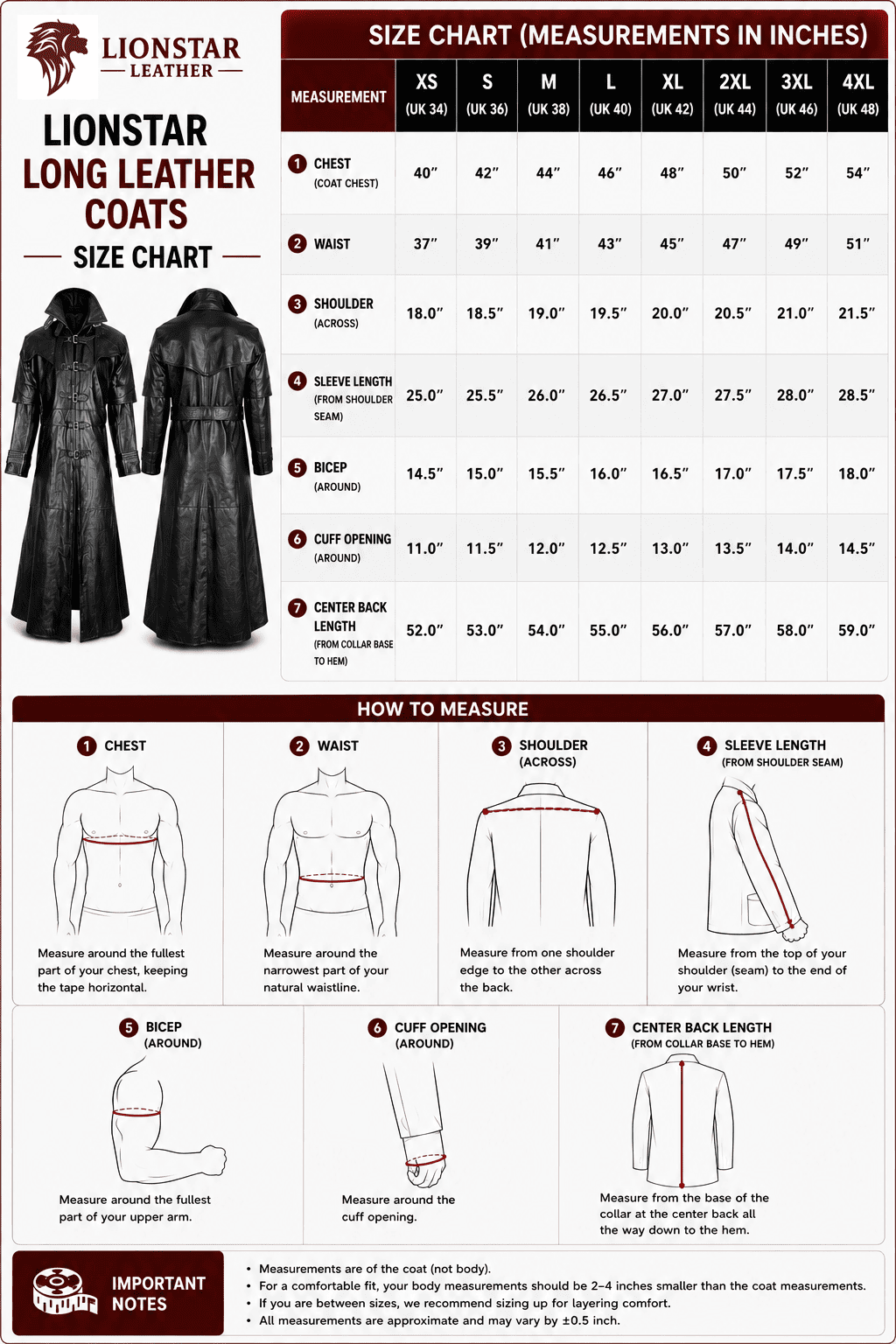 Men's Real Sheep Leather Gothic Vampire Long Trench Coat – Black Steampunk Duster Jacket
