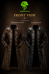 Lionstar Genuine Sheep Leather Long 3/4 Length Coat Men's Black Brown