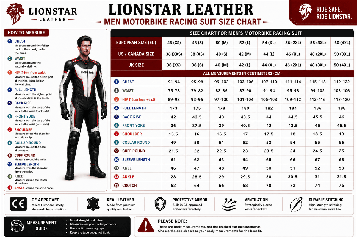 Men Size Chart