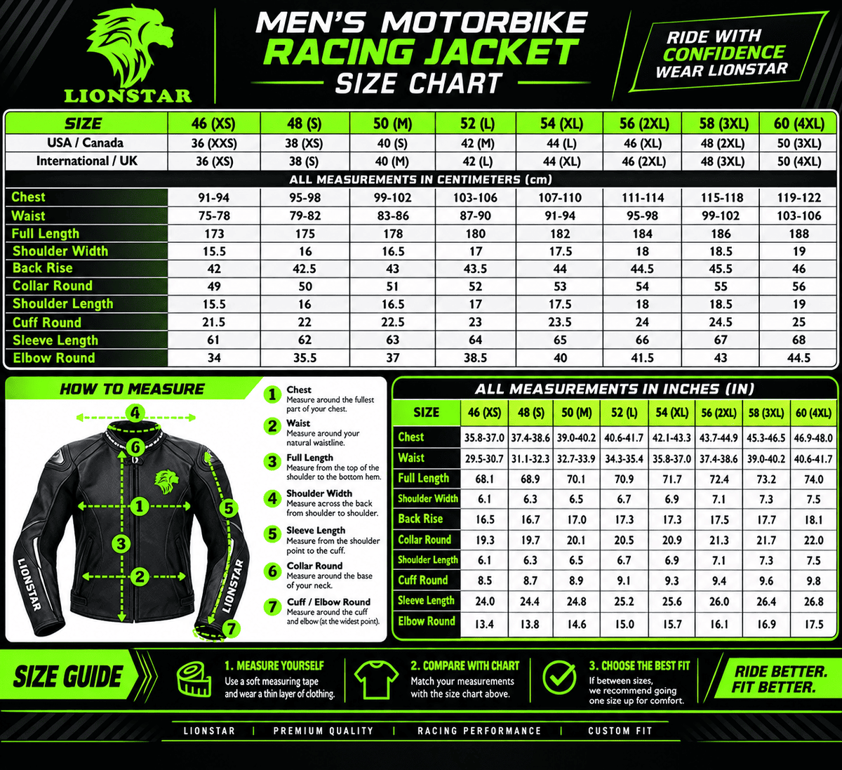 Lionstar Italian Flag Racing Motorcycle Leather Jacket Cowhide CE Armour