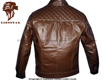 Vintage Leather Jacket Back
