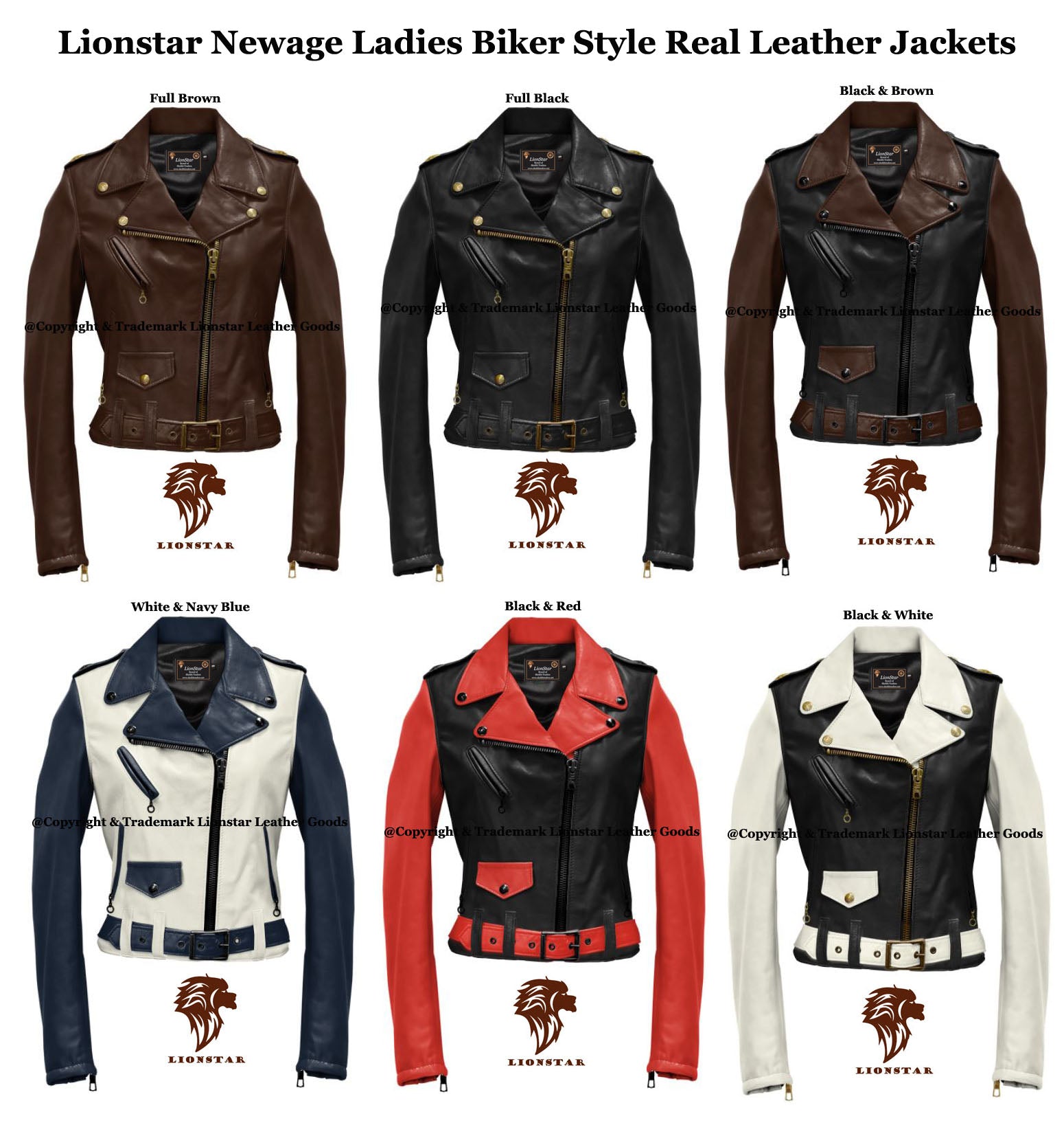Ladies genuine leather jacket all