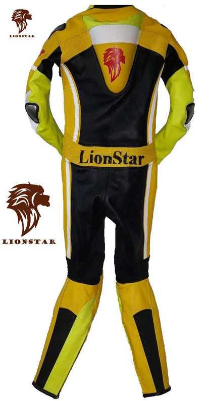 Racing Leather Yellow Back