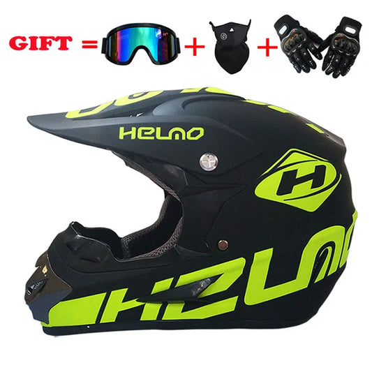 Lionstar Unisex Motorcycle Motocross Helmet with FREE Gifts