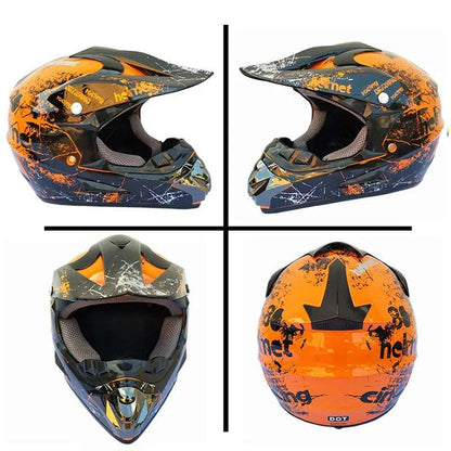 Lionstar Unisex Motorcycle Motocross Helmet with FREE Gifts