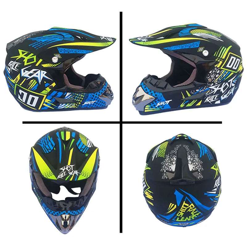 Lionstar Unisex Motorcycle Motocross Helmet with FREE Gifts